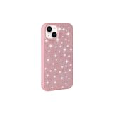 PSR aksesuar Pembe Parlak Taşlı Tasarım Pırlanta Zore Kılıf-Pembe iPhone 13 ile uyumlu