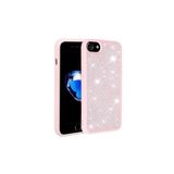 PSR aksesuar Pembe Parlak Taşlı Tasarım Zore Ston Kılıf-Pembe iPhone SE 2022 ile uyumlu