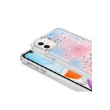 PSR aksesuar Pembe Simli Desenli Parlak Zore Task Kılıf-Pembe iPhone 11 ile uyumlu