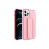 PSR aksesuar Pembe Zore Qstand Kılıf-Pembe iPhone 12 Pro Max ile uyumlu