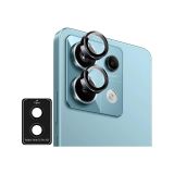 PSR Aksesuar Redmi Serisi Safir Kamera Lens Koruyucu - 9H Sertlik | Otomatik Hizalama Aparatlı | Alüminyum Çerçeveli | Çizilmeye ve Düşmeye Karşı Tam Koruma (Siyah, Redmi Note 13 Pro 4G)