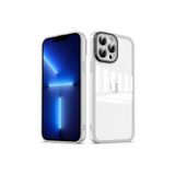 PSR aksesuar Renksiz Kamera Korumalı Transparan Zore Post Kılıf-Renksiz iPhone 13 Pro ile uyumlu