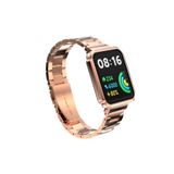 PSR aksesuar Rose Gold KRD-60 Metal Zore Kordon-Rose Gold Xiaomi Redmi Watch 2 Lite ile uyumlu