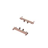 PSR aksesuar Rose Gold Metal Kordon Dönüştürücü-Rose Gold Galaxy Fit 3 Metal ile uyumlu