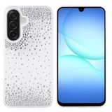 PSR Aksesuar Samsung Galaxy A26 Uyumlu Airbag Tasarımlı Damla Taşlı Şeffaf Silikon Kılıf, Şeffaf Kenarlı