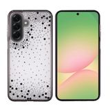 PSR Aksesuar Samsung Galaxy A56 Uyumlu Airbag Tasarımlı Damla Taşlı Şeffaf Silikon Kılıf, Siyah Kenarlı
