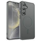PSR Aksesuar Samsung Galaxy S24 Plus ile Uyumlu Mat Arka Yüzeyli Msafe Kılıf + Ekran Koruyucu Hediyeli 2-in-1 Set (Gri, Galaxy S24 Plus)