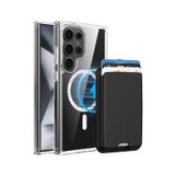 PSR Aksesuar Samsung Galaxy S26 Ultra Uyumlu M-Safe Kablosuz Şarj Destekli Mat Kılıf + MagSafe Kartlıklı Cüzdan - Tam Koruma Seti (Şeffaf, Samsung Galaxy S26 Ultra)
