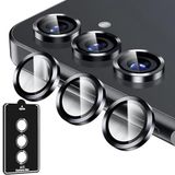 PSR Aksesuar Samsung Galaxy Serisi Kamera Lens Koruyucu - 9H Sertlik | Otomatik Hizalama Aparatlı | Alüminyum Çerçeveli | Çizilmeye ve Düşmeye Karşı Tam Koruma (Gümüş, S25 Plus)