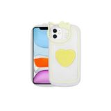 PSR aksesuar Sarı Kedi Figürlü Transparan Pop Soketli Zore Ritmik Kılıf-Sarı iPhone 11 ile uyumlu