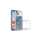PSR aksesuar Şeffaf Kartlıklı Şeffaf Silikon Telefon Kılıfı Iphone 14 ile uyumlu