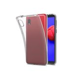 PSR aksesuar Şeffaf Lüx Şeffaf Silikon Telefon Kılıfı Samsung Galaxy A01 Core ile uyumlu
