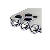 PSR aksesuar Şeffaf Renkli Taşlı Temperli Cam Kamera Lens Koruyucu iPhone 13 Pro Max ile uyumlu