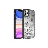 PSR aksesuar Seyahat Aynalı Desenli Kamera Korumalı Parlak Zore Mirror Kılıf-Seyahat iPhone 11 Pro ile uyumlu