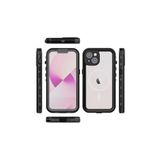 PSR aksesuar Siyah 1-1 Su Geçirmez Kılıf-Siyah Iphone 14 Plus ile uyumlu