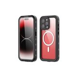 PSR aksesuar Siyah 1-1 Su Geçirmez Kılıf-Siyah iphone 15 Pro Max ile uyumlu