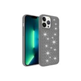 PSR aksesuar Siyah Airbagli Parlak Tasarımlı Zore Snow Kılıf-Siyah iPhone 13 Pro Max ile uyumlu