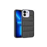 PSR aksesuar Siyah Kamera Korumalı Airbagli Renkli Zore Seksek Kılıf-Siyah iPhone 12 ile uyumlu
