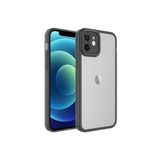 PSR aksesuar Siyah Kamera Korumalı Transparan Zore Post Kılıf-Siyah iPhone 11 ile uyumlu