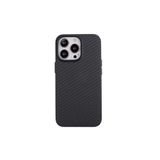 PSR aksesuar Siyah Karbon Fiber Tasarımlı Zore Karbono Kılıf-Siyah iPhone 13 Pro Max ile uyumlu