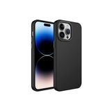 PSR aksesuar Siyah Metal Çerçeve ve Buton Tasarımlı Silikon Zore Luna Kılıf-Siyah iPhone 13 Pro Max ile uyumlu