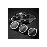 PSR aksesuar Siyah Swarovski Taşlı Kamera Koruyucu Lens iPhone 14 Pro ile uyumlu