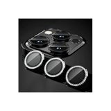 PSR aksesuar Siyah Taşlı Kamera Koruyucu Lens iPhone 14 Pro ile uyumlu