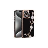 PSR aksesuar Siyah Zore El Tutamaçlı Kamera Korumalı Zore Taka Silikon Kılıf-Siyah iPhone 15 Pro Max ile uyumlu