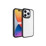 PSR aksesuar Siyah Zore Krom Kılıf-Siyah iPhone 15 Pro Max ile uyumlu