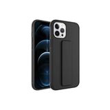 PSR aksesuar Siyah Zore Qstand Kılıf-Siyah iPhone 12 Pro Max ile uyumlu