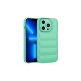 PSR aksesuar Su Yeşil Kamera Korumalı Parlak Airbag'li Zore Galya Kılıf-Su Yeşil iPhone 13 Pro Max ile uyumlu