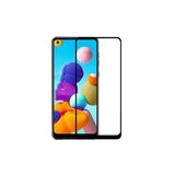 PSR aksesuar Tam Kaplayan 5d Temperli Ekran Koruyucu Samsung Galaxy A21 ile uyumlu