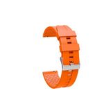 PSR aksesuar Turuncu KRD-23 20mm Zore Kordon-Turuncu Gear S2 ile uyumlu