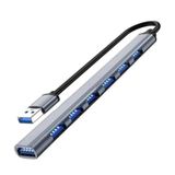 PSR Aksesuar USB-C Hub Docking Station - Macbook & Windows Uyumlu Çoklayıcı Adaptör (Gri, 7-in-1)