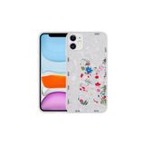 PSR aksesuar White Rabbit Desenli Sert Silikon Zore Mumila Kılıf-White Rabbit iPhone 12 ile uyumlu