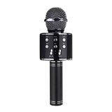 PSR Aksesuar WS-858 Bluetooth Karaoke Mikrofon – Kablosuz Hoparlör, Yankı Efektli, Gürültü Önleyici, 1800mAh Şarjlı, iOS & Android Uyumlu (Siyah)
