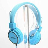 PSR Aksesuar Y-6338 MP3 3.5mm Kulaküstü Kulaklık – HD Ses Kalitesi, Mikrofonlu, iOS ve Android Uyumlu, Yumuşak Silikon Pedli Rahat Tasarım (Mavi)