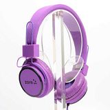 PSR Aksesuar Y-6338 MP3 3.5mm Kulaküstü Kulaklık – HD Ses Kalitesi, Mikrofonlu, iOS ve Android Uyumlu, Yumuşak Silikon Pedli Rahat Tasarım (Mor)