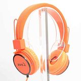 PSR Aksesuar Y-6338 MP3 3.5mm Kulaküstü Kulaklık – HD Ses Kalitesi, Mikrofonlu, iOS ve Android Uyumlu, Yumuşak Silikon Pedli Rahat Tasarım (Turuncu)
