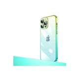 PSR aksesuar Yeşil-Mavi Parlak Renk Geçişli Kamera Korumalı Zore Senkron Kılıf-Yeşil-Mavi iPhone 14 Pro ile uyumlu