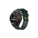 PSR aksesuar Yeşil-Siyah KRD-55 Zore Kordon-Yeşil-Siyah Galaxy Watch Active 2 44mm ile uyumlu