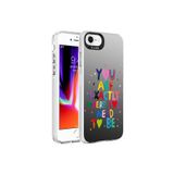 PSR aksesuar You Desenli Zore Silver Sert Kılıf-You iPhone SE 2020 ile uyumlu