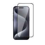 PSR aksesuar Zore 3D Rika Temperli Cam Ekran Koruyucu-Siyah Apple iPhone 15 Plus ile uyumlu