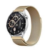 PSR aksesuar Zore Band-12 22mm Metal Hasır Kordon-Gold Gear S3 ile uyumlu