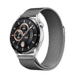 PSR aksesuar Zore Band-12 22mm Metal Hasır Kordon-Gri Gear S3 ile uyumlu