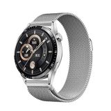 PSR aksesuar Zore Band-12 22mm Metal Hasır Kordon-Gümüş Gear S3 ile uyumlu