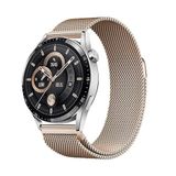 PSR aksesuar Zore Band-12 22mm Metal Hasır Kordon-Rose Gold Gear S3 ile uyumlu