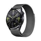 PSR aksesuar Zore Band-12 22mm Metal Hasır Kordon-Siyah Gear S3 ile uyumlu