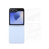 PSR aksesuar Zore Etnaa 2in1 Cam Ekran Koruyucu-Şeffaf Galaxy Z Flip 6 ile uyumlu