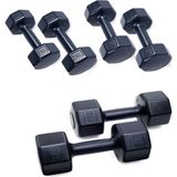 Psspor 3 Set Dambıl ( 1 kg x 2 Ad 2 kg x 2 Ad 3 kg x 2 Ad ) - Siyah